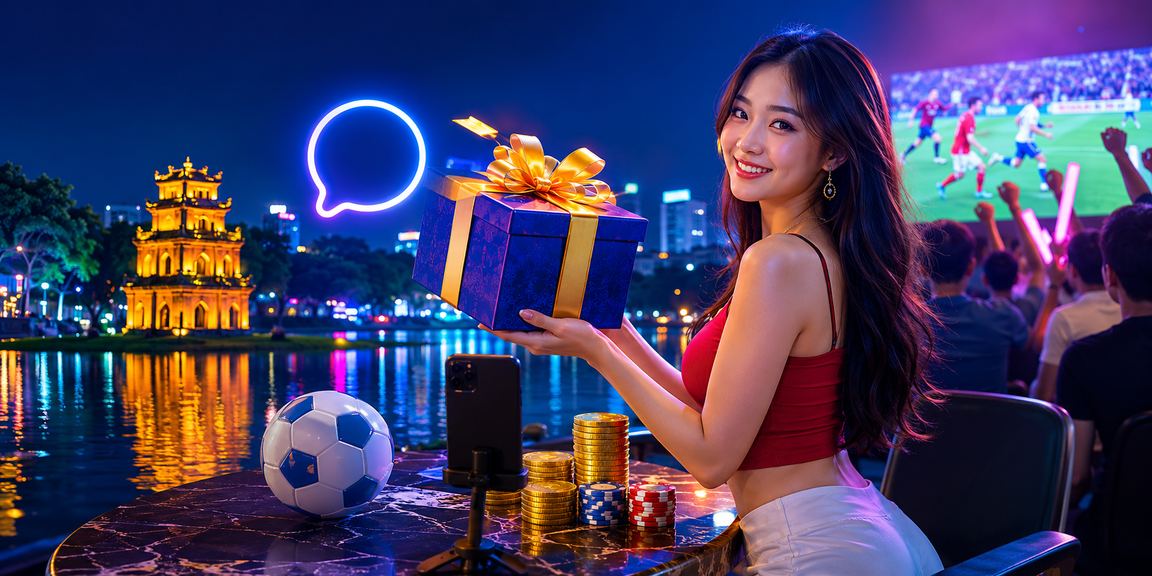 Khung cảnh casino hiện đại với ánh đèn neon rực rỡ tại Hà Nội